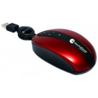 Mini Mouse Óptico de Cable Retráctil con Sistema I-Touch